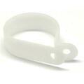 Aish Nylon Cable Clamp, R-Type Loop Hanger, 0.25 inch, 100PK AI123277